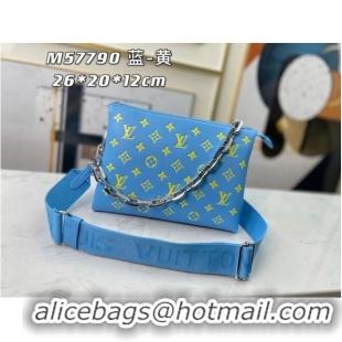 Top Quality Louis Vuitton COUSSIN PM M58628 light blue&yellow