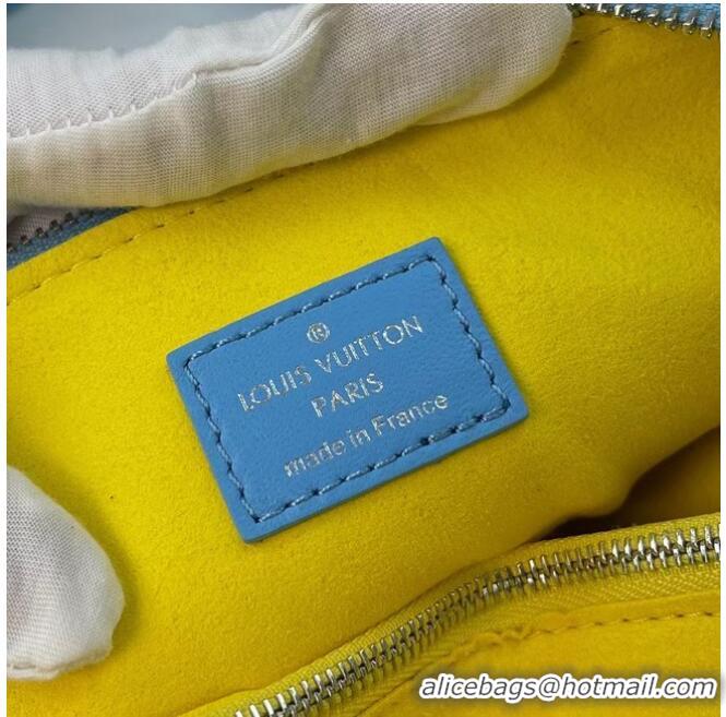 Top Quality Louis Vuitton COUSSIN PM M58628 light blue&yellow