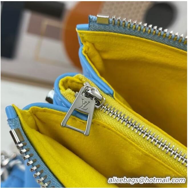 Top Quality Louis Vuitton COUSSIN PM M58628 light blue&yellow