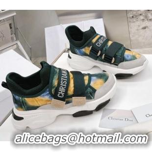 Good Product Dior D-Wander Sneakers Green Camouflage Fabric 042879