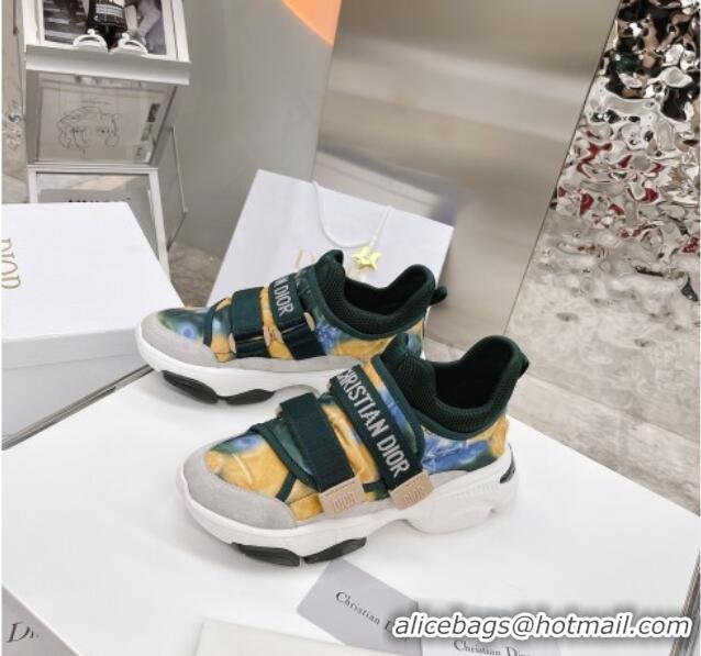 Good Product Dior D-Wander Sneakers Green Camouflage Fabric 042879