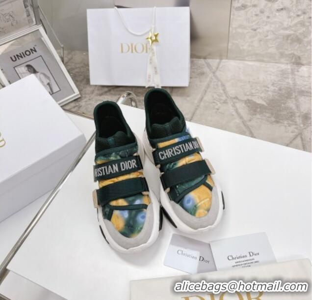 Good Product Dior D-Wander Sneakers Green Camouflage Fabric 042879