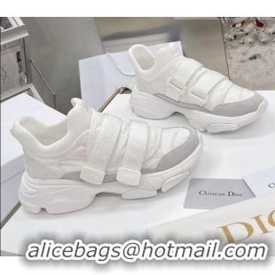 Top Quality Dior D-Wander Sneakers White Camouflage Fabric 042881