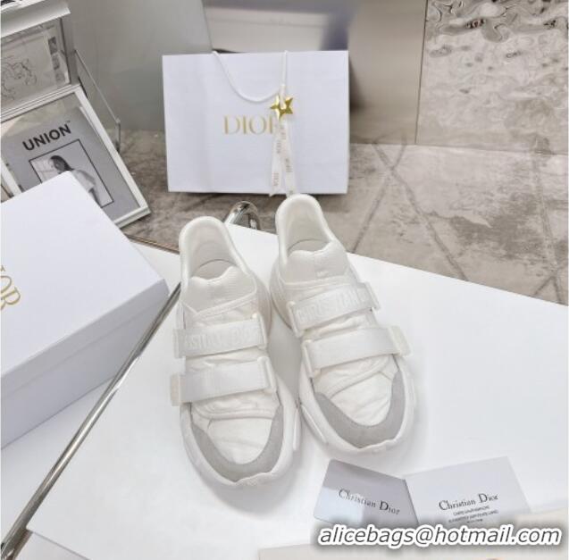 Top Quality Dior D-Wander Sneakers White Camouflage Fabric 042881