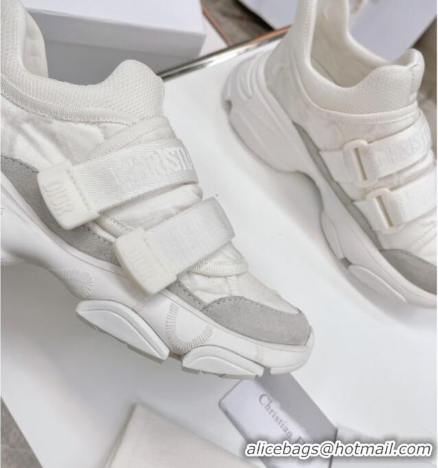 Top Quality Dior D-Wander Sneakers White Camouflage Fabric 042881