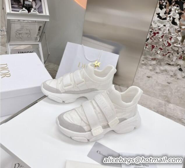 Top Quality Dior D-Wander Sneakers White Camouflage Fabric 042881