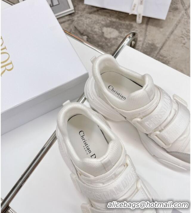 Top Quality Dior D-Wander Sneakers White Camouflage Fabric 042881