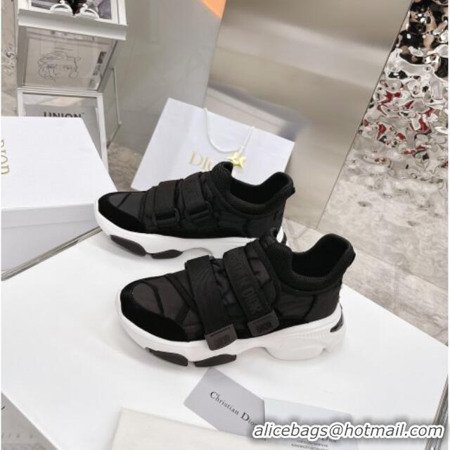 AAAAA Dior D-Wander Sneakers Black Camouflage Fabric 042882