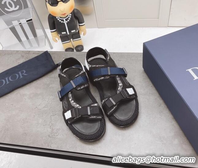 Low Price Dior Atlas Strap Sandals 042898 Black 2021