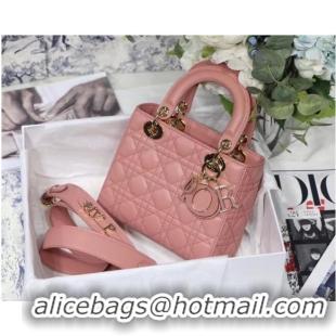 Grade Quality LADY DIOR MY ABCDIOR BAG Cannage Lambskin M0538O pink