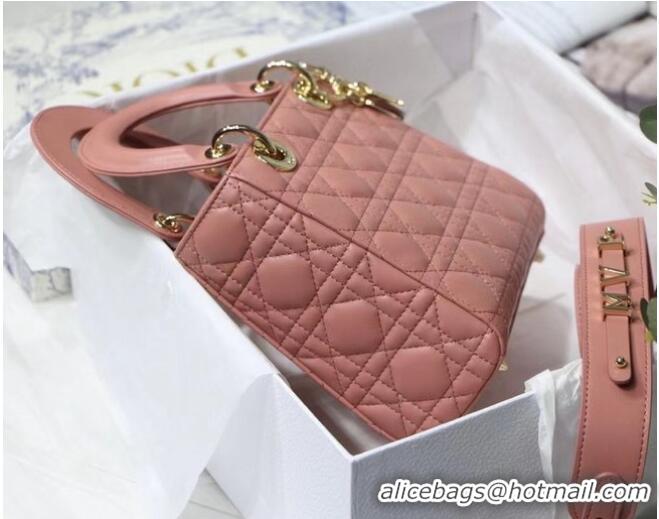 Grade Quality LADY DIOR MY ABCDIOR BAG Cannage Lambskin M0538O pink