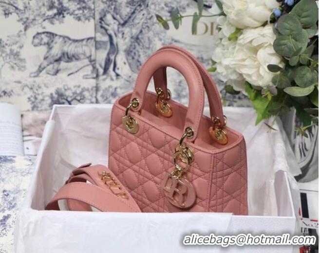 Grade Quality LADY DIOR MY ABCDIOR BAG Cannage Lambskin M0538O pink