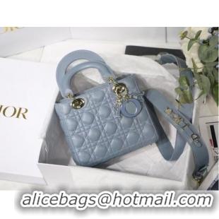 Good Taste LADY DIOR MY ABCDIOR BAG Cannage Lambskin M0538O grey