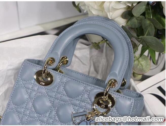 Good Taste LADY DIOR MY ABCDIOR BAG Cannage Lambskin M0538O grey