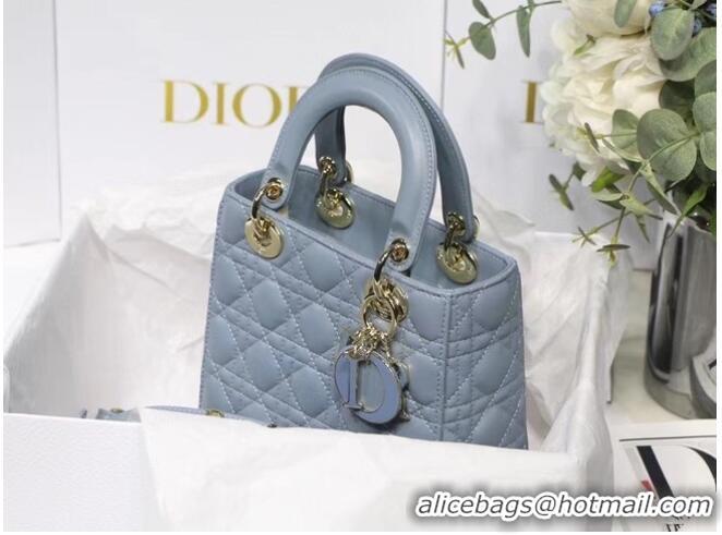 Good Taste LADY DIOR MY ABCDIOR BAG Cannage Lambskin M0538O grey