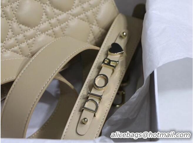 Best Price LADY DIOR MY ABCDIOR BAG Cannage Lambskin M0538O Beige