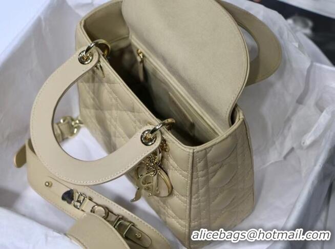 Best Price LADY DIOR MY ABCDIOR BAG Cannage Lambskin M0538O Beige