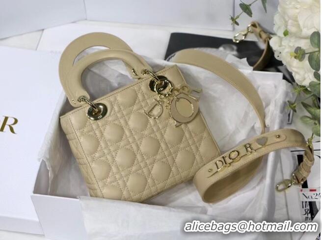 Best Price LADY DIOR MY ABCDIOR BAG Cannage Lambskin M0538O Beige