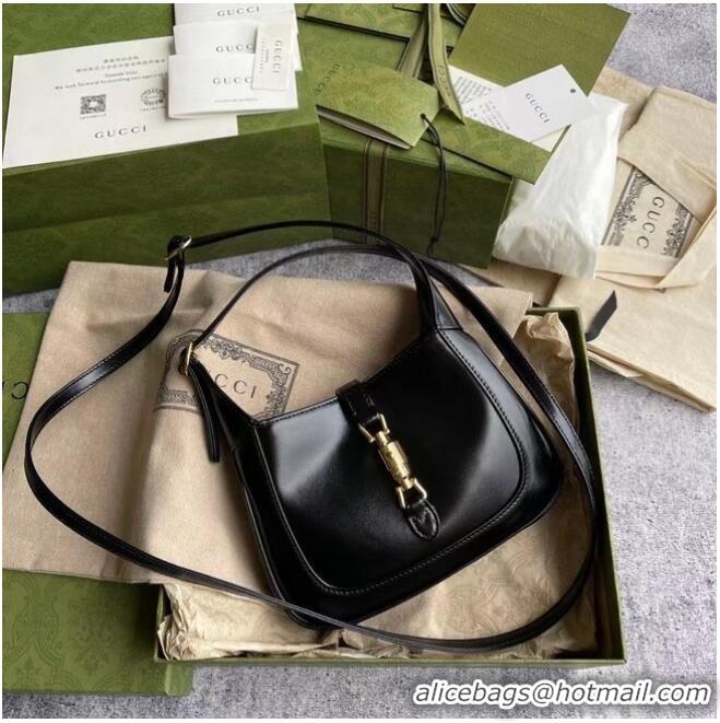 Unique Grade Gucci Jackie 1961 mini hobo bag 637091 Black