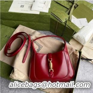 Shop Grade Gucci Jackie 1961 mini hobo bag 637091 Red