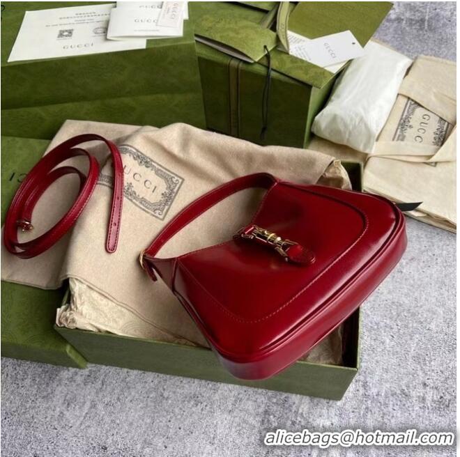 Shop Grade Gucci Jackie 1961 mini hobo bag 637091 Red