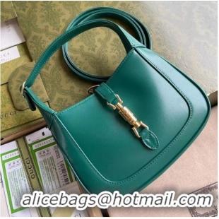 Popular Style Gucci Jackie 1961 mini hobo bag 637091 Green