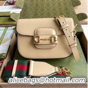 Buy Inexpensive Gucci Horsebit 1955 mini bag 658574 Beige