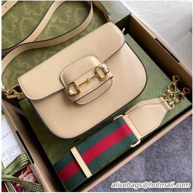 Buy Inexpensive Gucci Horsebit 1955 mini bag 658574 Beige