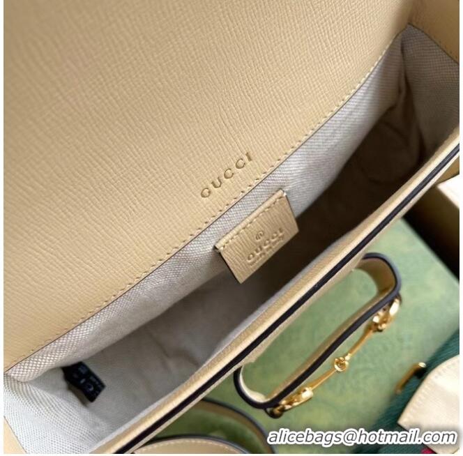 Buy Inexpensive Gucci Horsebit 1955 mini bag 658574 Beige