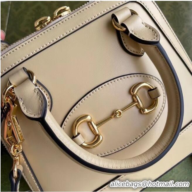 New Design Gucci Horsebit 1955 mini top handle bag 640716 Beige