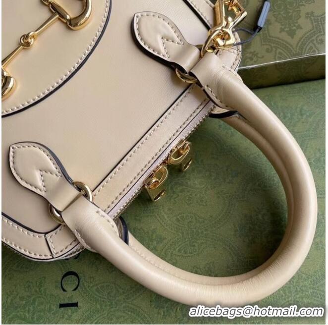 New Design Gucci Horsebit 1955 mini top handle bag 640716 Beige