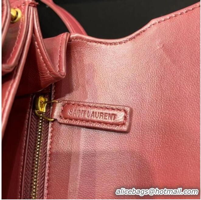 Cheapest YSL LE MAILLON SATCHEL IN SMOOTH LEATHER 6497952 Burgundy