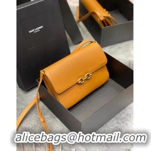 Promotional YSL LE MAILLON SATCHEL IN SMOOTH LEATHER 6497952 Apricot