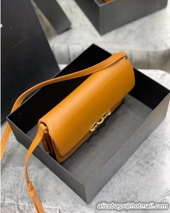 Promotional YSL LE MAILLON SATCHEL IN SMOOTH LEATHER 6497952 Apricot