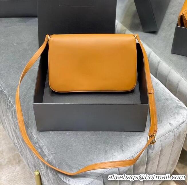 Promotional YSL LE MAILLON SATCHEL IN SMOOTH LEATHER 6497952 Apricot