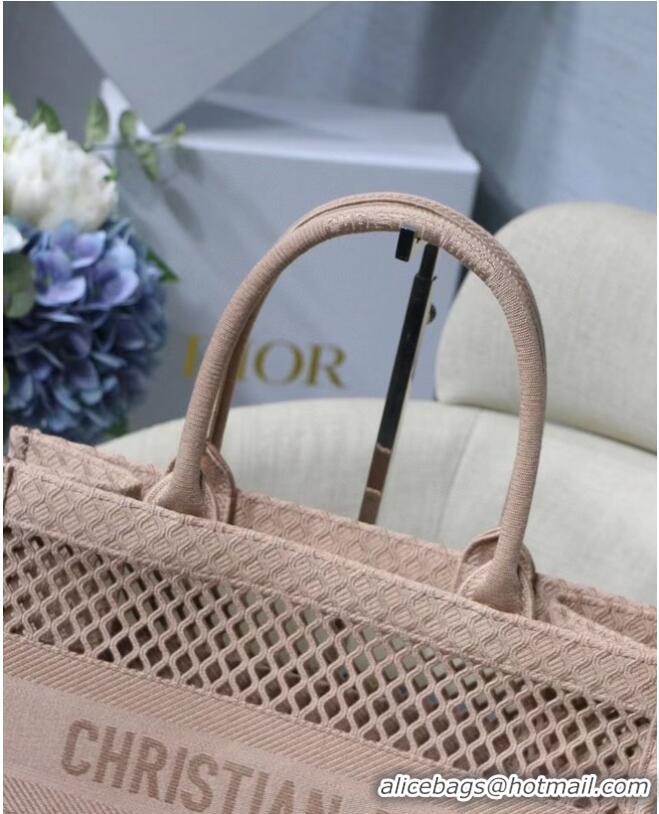 Buy Fashionable SMALL DIOR BOOK TOTE Black Mesh Embroidery M1296Z