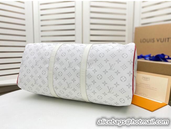 Top Quality Louis Vuitton KEEPALL BANDOULIERE M41416 M41414 White