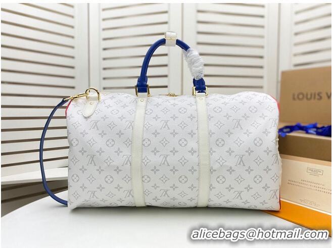 Top Quality Louis Vuitton KEEPALL BANDOULIERE M41416 M41414 White