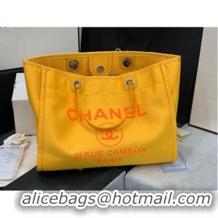 Promotional Chanel Original Medium Shopping Bag 67001 Yellow