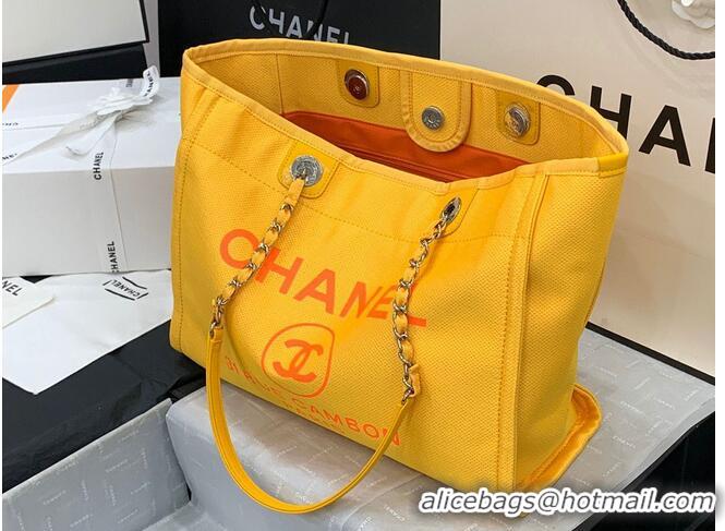 Promotional Chanel Original Medium Shopping Bag 67001 Yellow