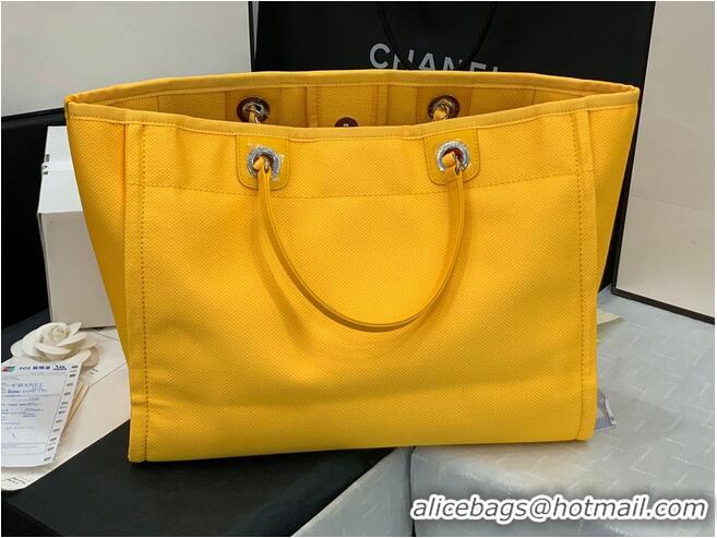 Promotional Chanel Original Medium Shopping Bag 67001 Yellow