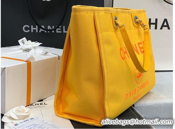 Promotional Chanel Original Medium Shopping Bag 67001 Yellow