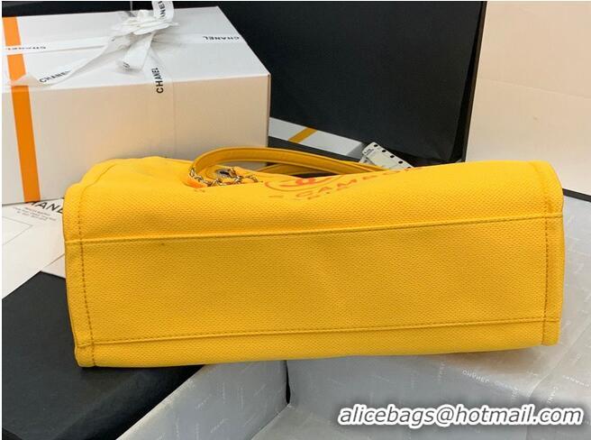 Promotional Chanel Original Medium Shopping Bag 67001 Yellow