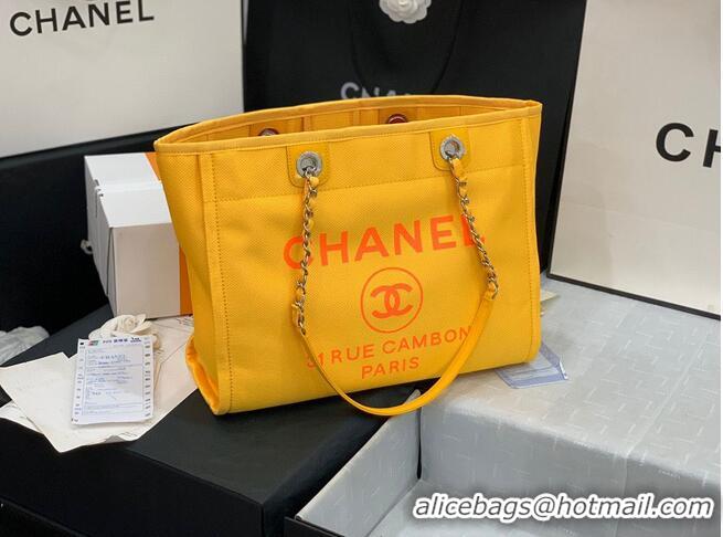 Promotional Chanel Original Medium Shopping Bag 67001 Yellow