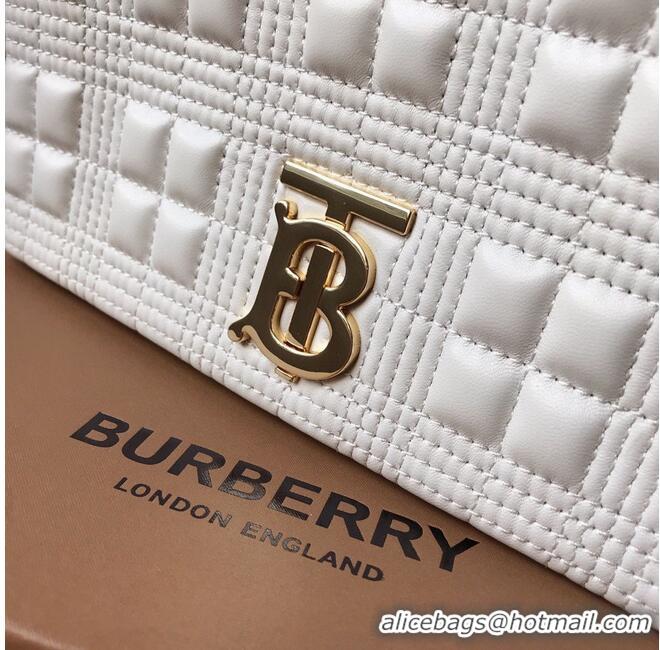 Modern Classic BurBerry Leather Shoulder Bag 7462 White