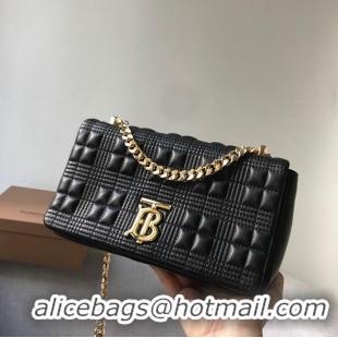 Buy Cheapest BurBerry Leather Shoulder Bag 7462 Black