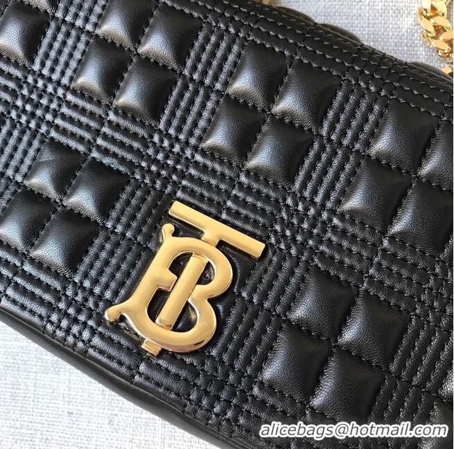 Buy Cheapest BurBerry Leather Shoulder Bag 7462 Black