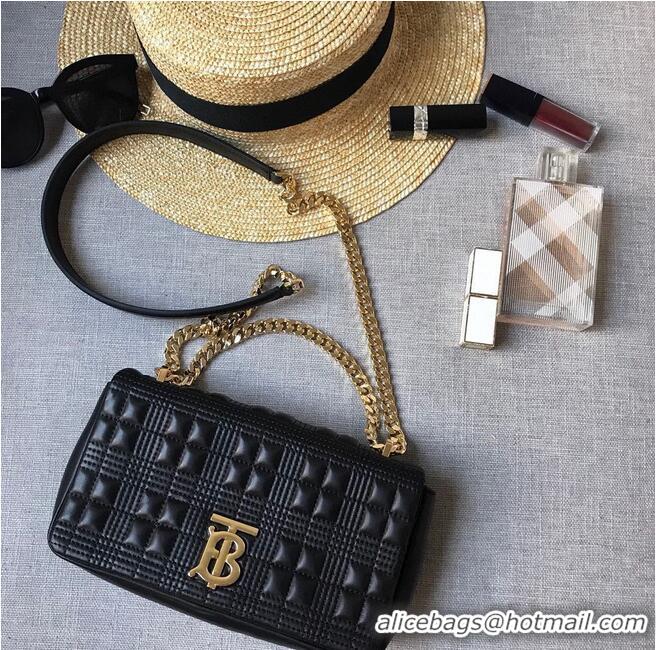 Buy Cheapest BurBerry Leather Shoulder Bag 7462 Black