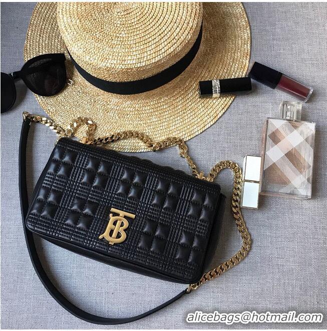 Buy Cheapest BurBerry Leather Shoulder Bag 7462 Black