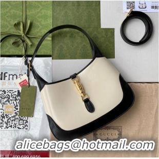 Popular Style Gucci Vintage Jackie 1961 Original Leather Hobo Bag 636706 White & Black